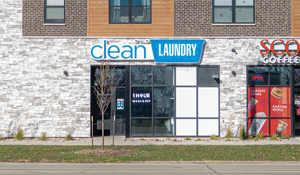 Clean Laundry laundromat storefront photo on 1st Ave in Cedar Rapids