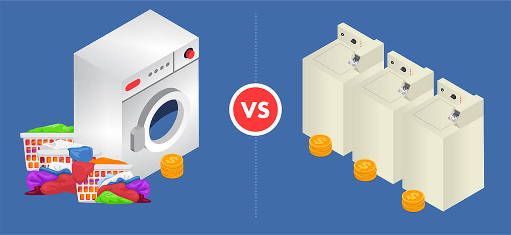 Top-loader washer vs front-load washer at Clean Laundry